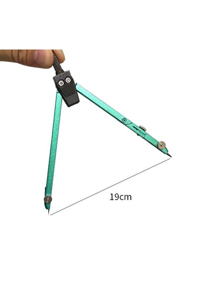 idei Compas Geometric Metal Rezistent cu Capacitate Desen 19cm, Set Instrumen...