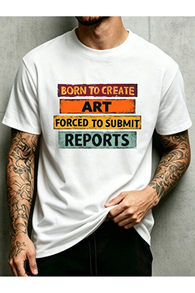45 BPM Artistic Statement Mens Crewneck T-Shirt | Loose Fit 100 Percent, Fash...