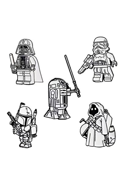 Choice STAR WARS 5pcs brooch 5pcs Star Wars R2-D2 Millennium Falcon Cartoon B...