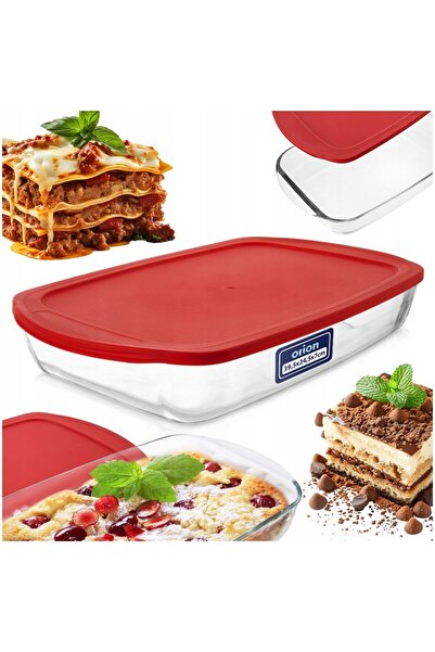 Orionis Vas de sticlă termorezistent ORION 39 x 24 x 7 cm 3,7 L cu capac