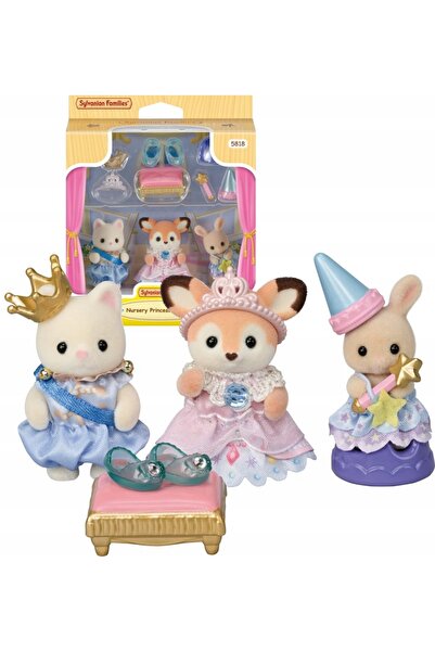 Epoch Games Sylvanian Families figurine prințese mici cu accesorii pentru cop...