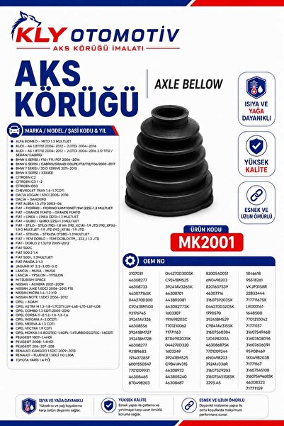 FİAT-BMW F10-OPEL-NISSAN GRUPLARI ÜNİVERSAL DIŞ AKS KÖRÜĞÜ