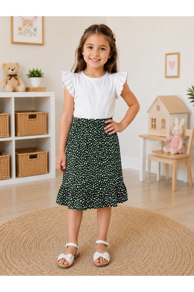 SANTRALBEBE Girl's Wrap Skirt