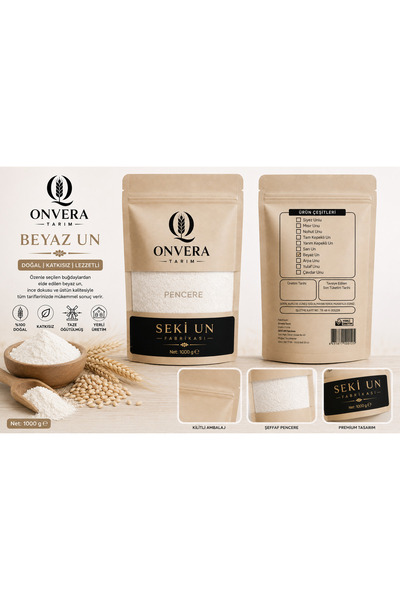 seki un SEKİ Beyaz Un 1 Kg | Çok Amaçlı Buğday Unu | Katkısız | Doğal