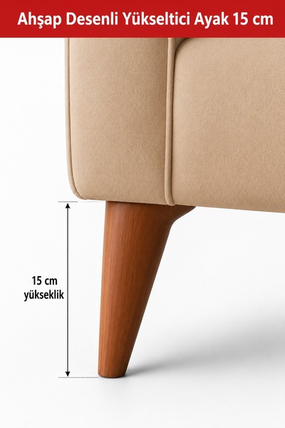 Arkhelais Furniture Leg - Sofa Riser Leg - Wood Patterned Sofa Tv Unit Riser ...