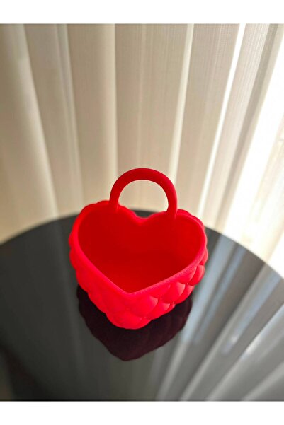 DU&ER Heart Patterned Makeup Organizer Multi-Purpose Desktop Organizer Box