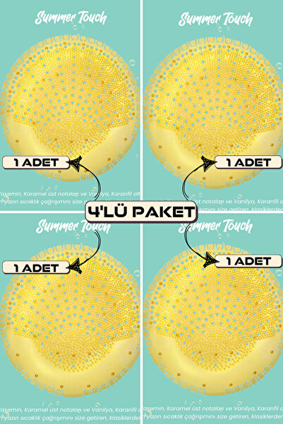 Berta Hijyen Çok Amaçlı Koku Giderici 4'lü Paket Summer Touch - Pisuvar, Lava...