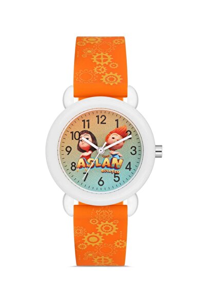 DAVID GUNER Wristwatch Orange Dial White Case Dg-8684La-Ad11