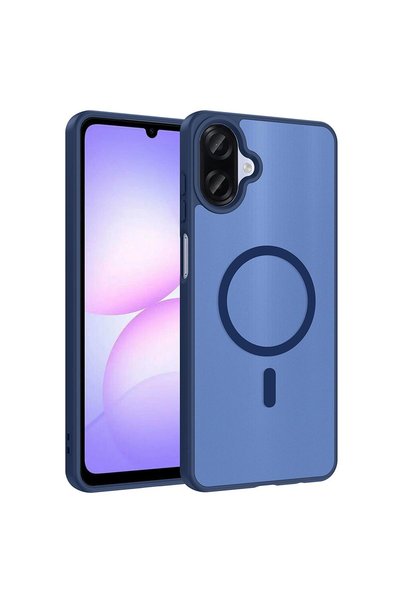 Microsonic Galaxy A08 ile Uyumlu Kılıf MagSmoke Neo Lacivert