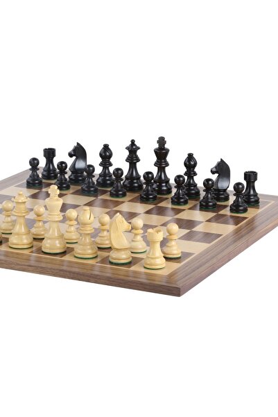Sunrise Chess & Games Tournament Chess Top Bottom Set No. 6 - 58 mm board + 3...