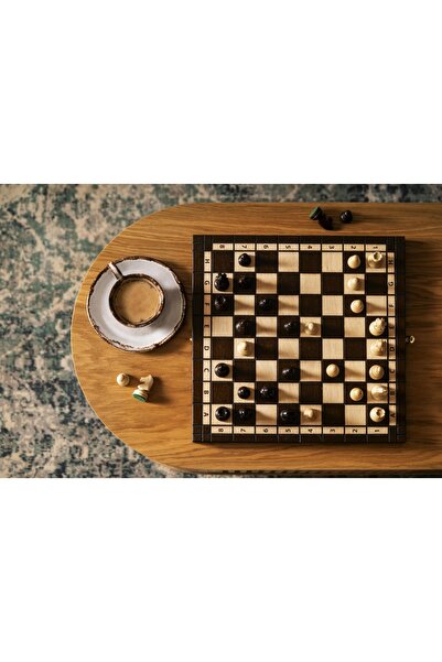 Sunrise Chess & Games Set de șah tradițional OLIMPIC - MIC, tavă de inserare