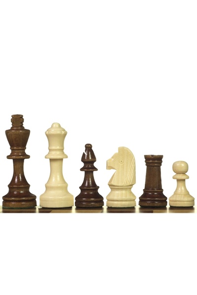 Sunrise Chess & Games STAUNTON wooden chess pieces no. 4 chess pieces