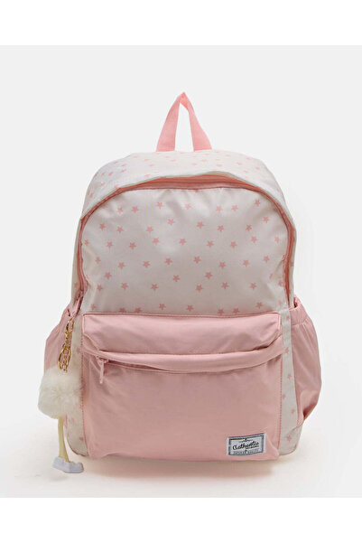 REDTAG Girls Pink Printed Backpack 16 Inches