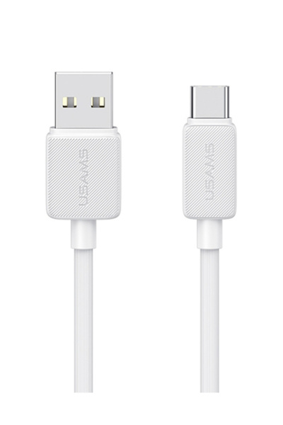 Usams Καλώδιο USB-C σε USB US-SJ688, 3A, 480Mbps, 1μ, λευκό