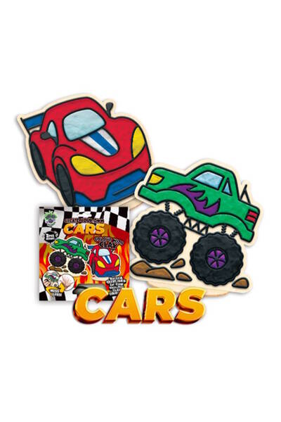 OEM Splat Planet Mess-Free Σετ Χειροτεχνίας με Πηλό "Race Cars"