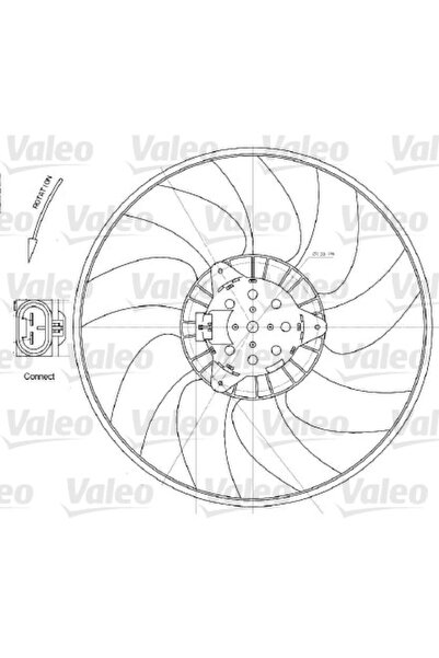 VALEO Ventilator, Radiator Opel Signum Vectra C Vectra C Gts 3.0d 02.03-07.05