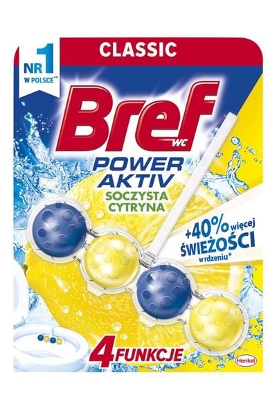 NO BRAND BREF Power Activ Cuburi de toaletă cu lămâie 50g