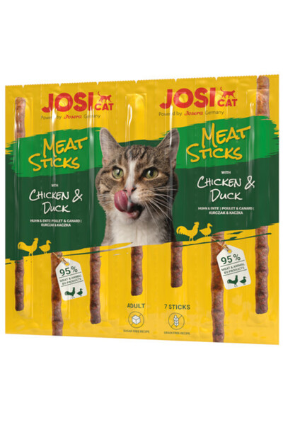 NO BRAND Delicii pentru pisici JOSICAT Meat Sticks Pui și Rață 35 g