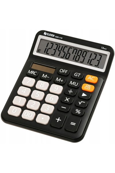 NO BRAND Calculator ELEVEN CDC110BK Alimentare cu baterie si solara, 4 memorii