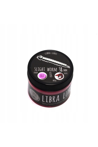 NO BRAND LIBRA LURES Slight Worm 3.8 cm Bubblegum
