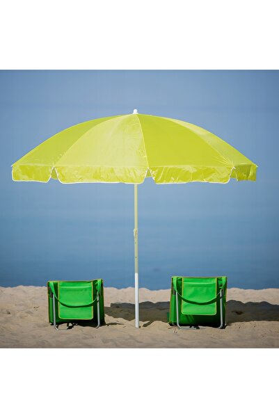 NO BRAND Umbrelă de plajă și grădină PATIO Poly II 240 cm Lămâie