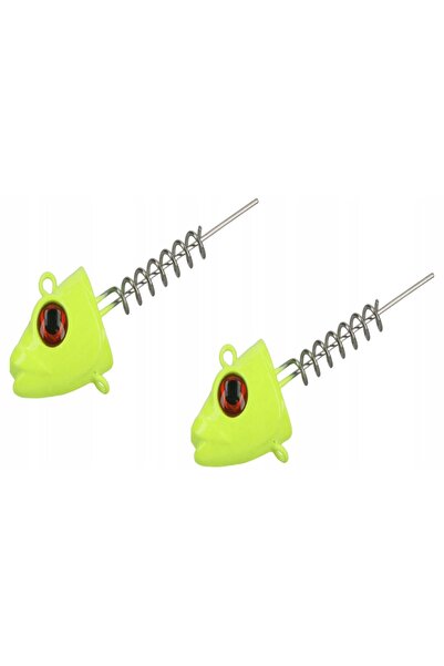 NO BRAND Vârtelniță pentru năluci moi MIKADO Jaws Vertical Fluo 60 g (2 buc.)