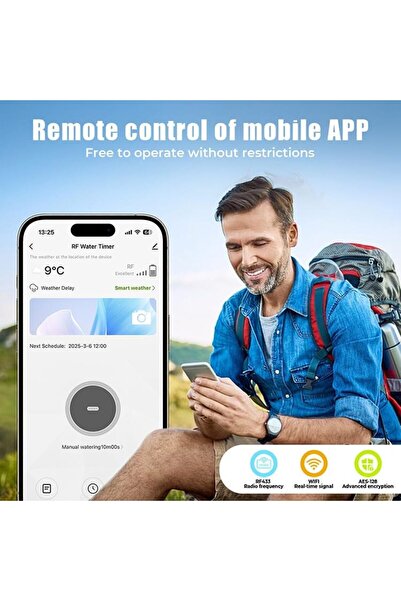 Egardenkart , WiFi Irrigation Timer - Water Timer for Garden | Watering Timer for Automatic Irrigation System | Automatic Watering for Plants