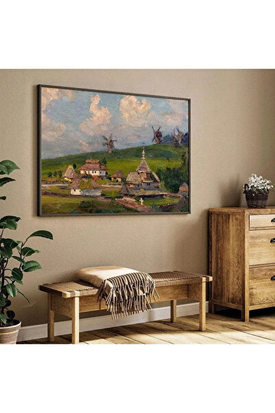 Signtouch Advertising Signtouch Rustic Village Landscape Canvas Wall Art 60x1...
