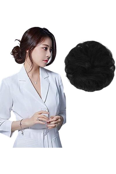 Estelle Messy Bun Scrunchie with Elastic Rubber Band, Updo Chignon Donut Pony...