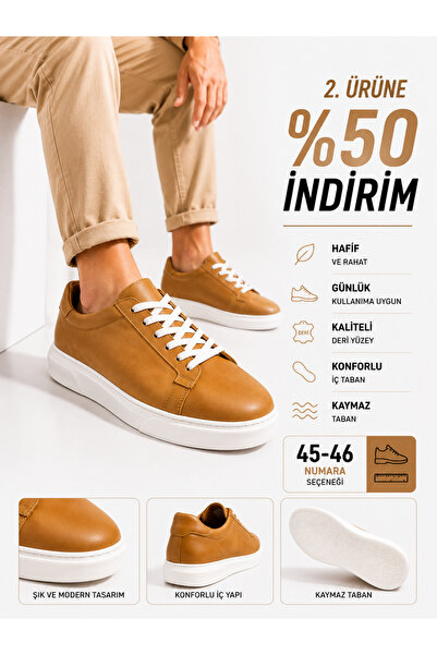 Ayakkabı Deryası Erkek Sneaker Ayakkabı Günlük Casual Spor Ayakkabı Kalın Tab...