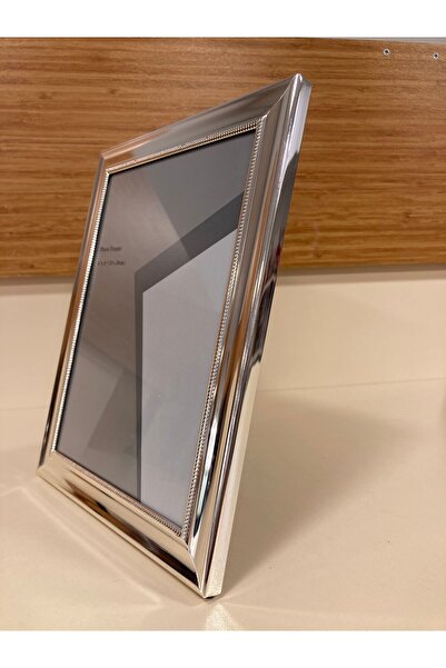 PLUS HOME Picture Frame New Flat Model with Brass Edges Color Silver Size 15X...
