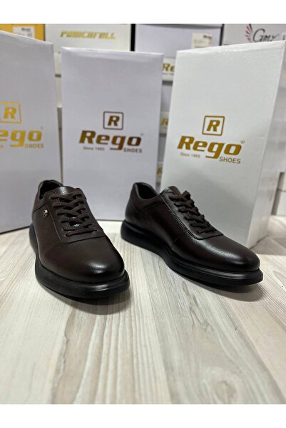 Rego 1795 حذاء رجالي مريح من الجلد الطبيعي