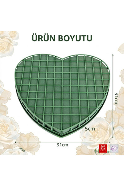 s'he design organizasyon Floral Oasis Kalp Şeklinde Çiçek Süngeri Kendinden V...