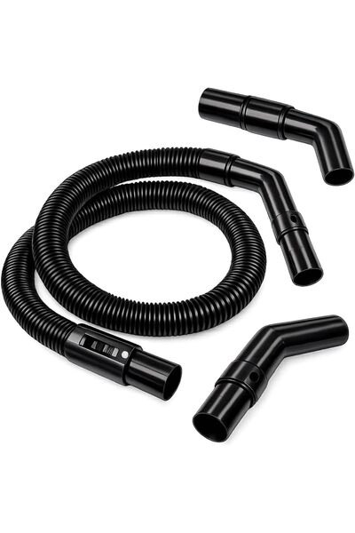 Generic Vacuum Cleaner Replacement Hose with Elbow Connectors, Black | Flexib...