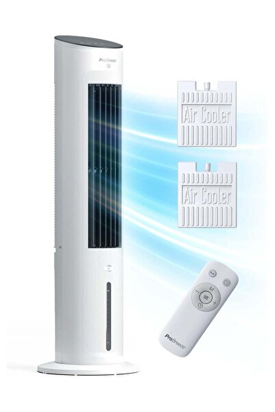 Pro Breeze 5L Evaporative Air Cooler and Portable Tower Fan, 3 Fan Speeds, Re...