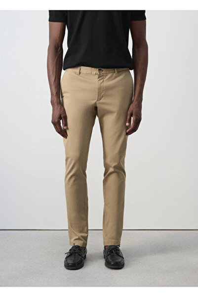MANGO Man Barna slim fit chino twill pantolon