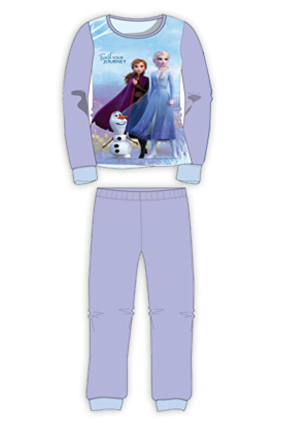 Disney Frozen Pijama lila 4-10 ani cu croi lejer și imprimeu moale 100% bumbac