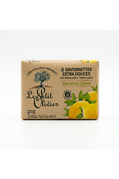 Le Petit Olivier - Set 2 Săpunuri Extra-Delicate Verveine & Citron, 2x100g