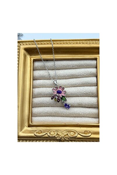 Bozhi Flower Necklace Steel 45cm Minimal Elegance