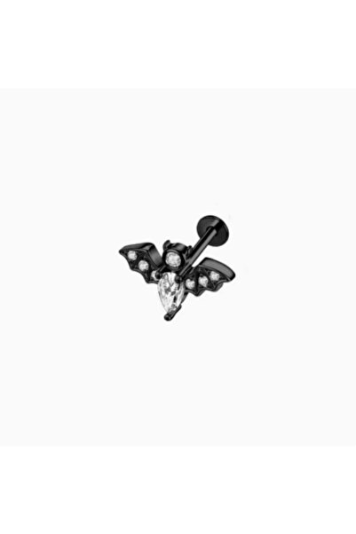 TakıLabirenti Yarasa Labret Piercing, Tragus Helix Conch Labret Dudak Kulak P...