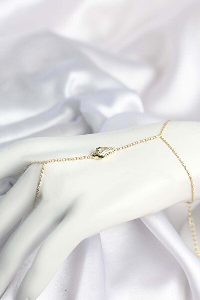 Inure Jewelry Gold Color Snake Model Brass Women's Shahmeran