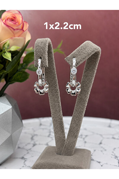 XUPING JEWELRY Silver Color Steel Sparkling Clover Model Luck Immigrant Earri...
