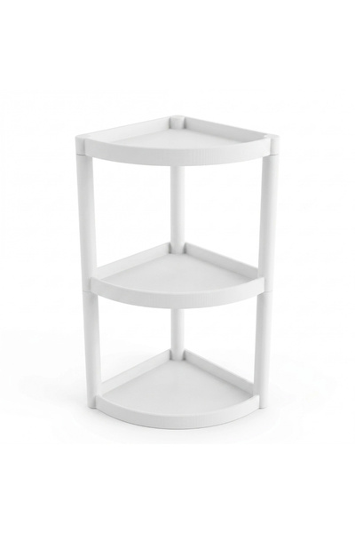 Atatuğ Hediyelik 3-Tier Corner Bathroom Shelf – Modular Shower Organizer