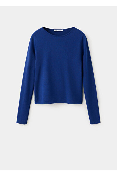 MANGO Woman Fitted boat-neck sweater