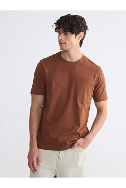 LC Waikiki Crew Neck Embroidered Men's T-Shirt