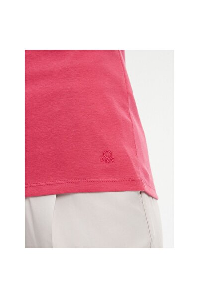 United Colors of Benetton Tricou de damă 3GA2E16A0 Roz