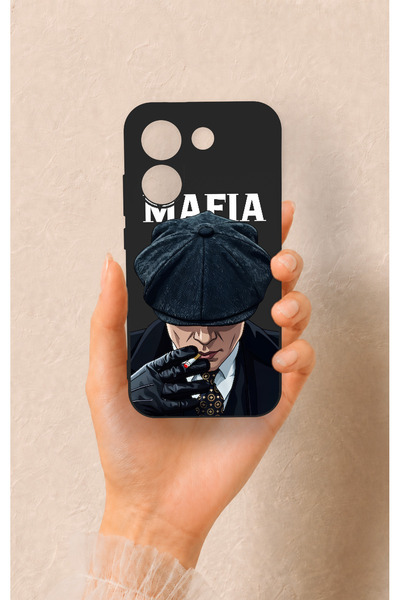 Vip Case Poco X8 Pro Uyumlu MAFIA Desenli Silikon Kılıf
