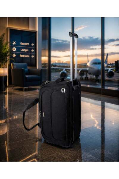 HOMEVEO Mrzm High-Quality Canvas Travel Luggage with Two Wheels, Telescopic P...