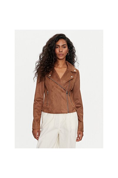 Vero Moda Jachetă de damă din imitație de piele 10300938 Maro