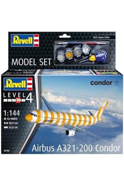 Yıldızan مجموعة نماذج nht shop طراز Airbus A321-200 "Condor"- طقم نماذج مع ال...